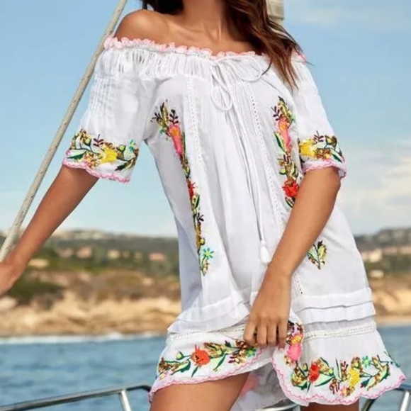 PQ Swim Cover Up Size M White - Picture 5 of 6